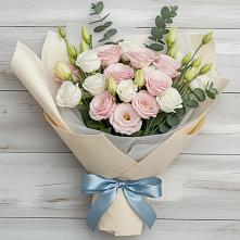 Букет цветов из:  Лизиантусы в Усть-Куте