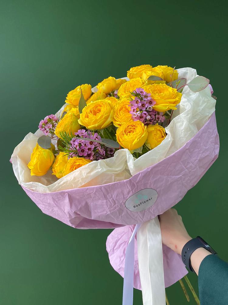 Кустовые желтые розы в Усть-Куте Букет Кустовые желтые розы в Усть-Куте