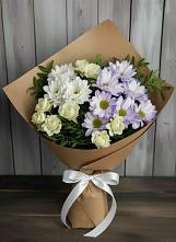 Букет цветов из:  Хризантемы и Розы #REPLACE_PRED# Усть-Куте