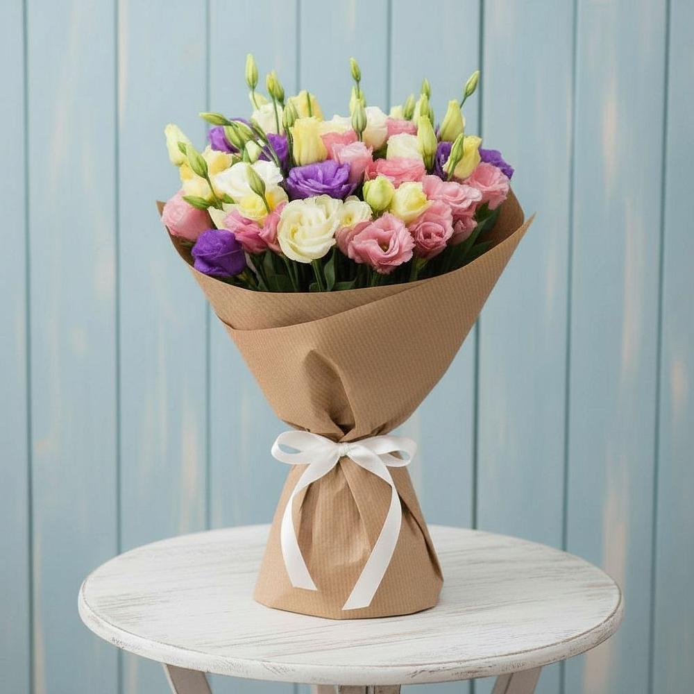 Букет цветов из: Лизиантусы в Усть-Куте