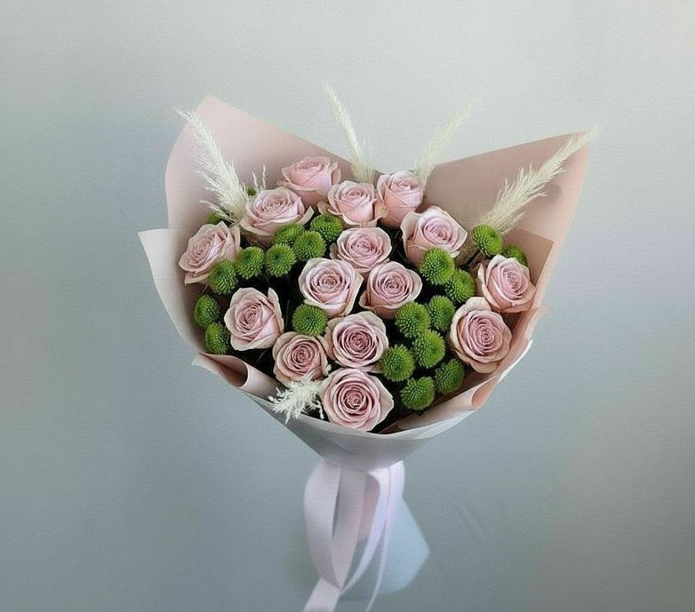 Букет цветов из: Розы и Хризантемы в Усть-Куте