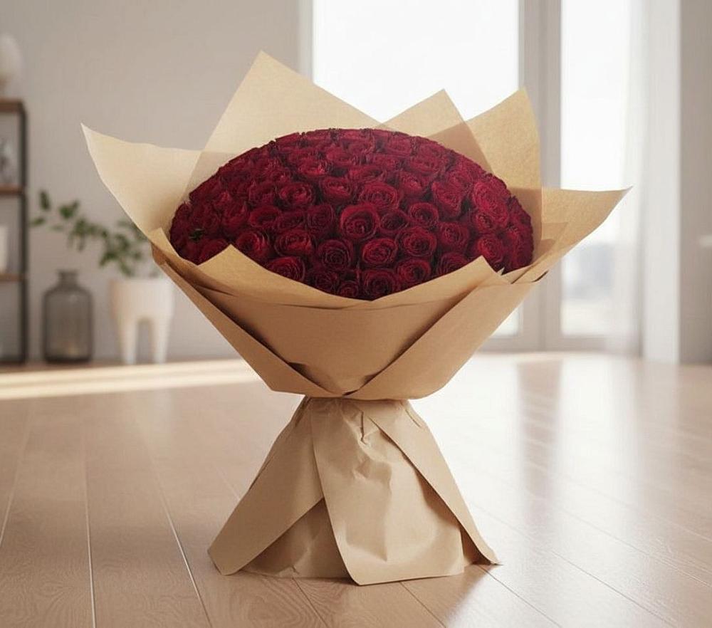 Букет 101 Красная роза в Усть-Куте