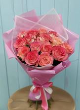 Букет 15 Розовых роз Равель в Усть-Куте
