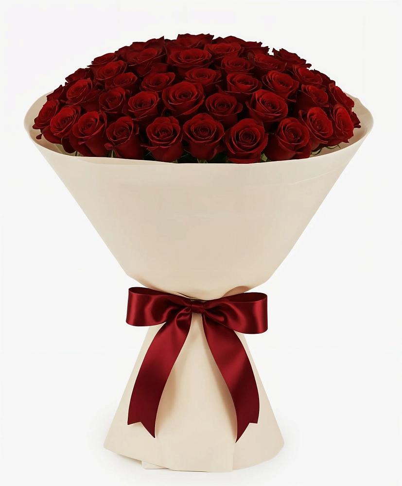 Букет 101 Бордовая роза Блэк Бакарра в Усть-Куте