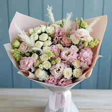 Букет цветов из:  Альстромерии и Розы в Усть-Куте
